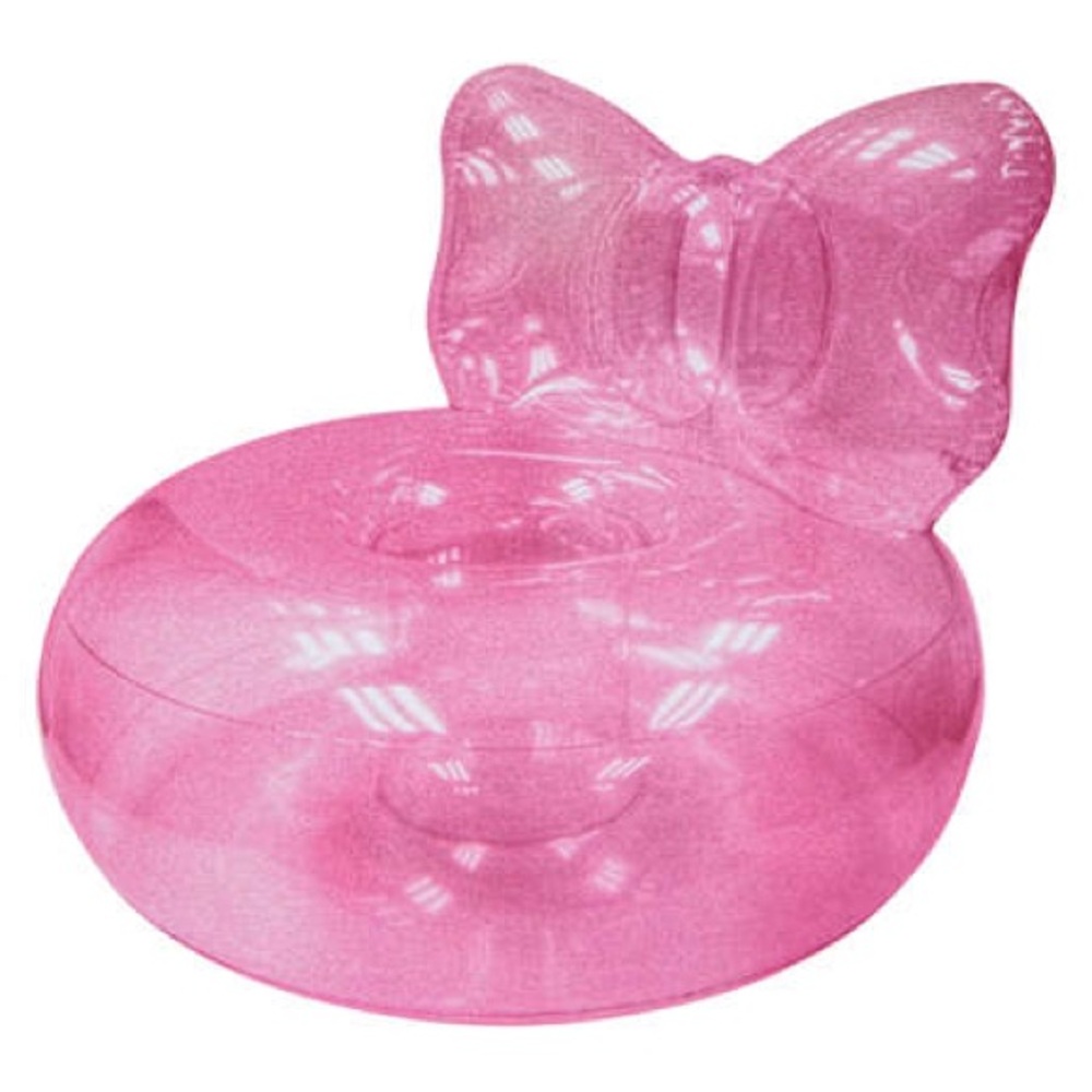 Pink Bow-Shaped Inflatable Chair Decor - PINK